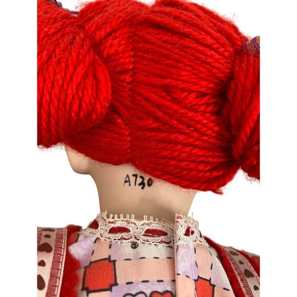 VTG Paradise Galleries 19" Porcelain Raggedy Ann & Andy Dolls Love-Themed - Picture 6 of 8